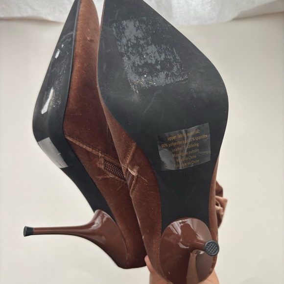 Jeffrey Campbell Florette Boot Velvet Sz 6.5 - Picture 8 of 9